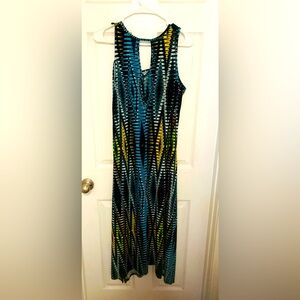 Sleeveless Multicolor Maxi Dress